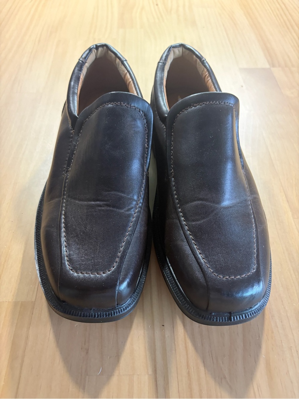 Deer Stags Brown Men Leather Slip-On shoes A5